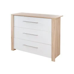 roba Wickelkommode 'Malo', Eiche sägerau / Weiß - B-Ware neuwertig