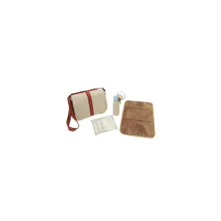 roba Wickeltasche inkl Wickelplatte, Windelbeutel und Flaschenschutz, canvas beige - B-Ware neuwertig