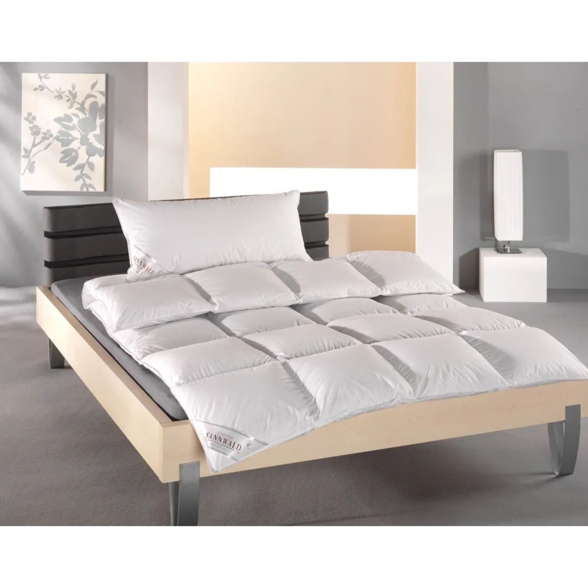 Sannwald Premium Daunen-Kassettenbettdecke warm - B-Ware