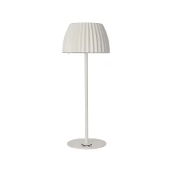 SANSIBAR LED-Akku-Tischleuchte mit USB und Touchdimmer (Beige) - B-Ware neuwertig