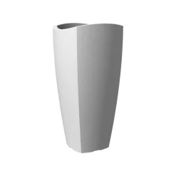 Scheurich Pflanzgefäß Wave Globe Cubo (Stony Grey, Ø 30 cm, Höhe 60 cm) - B-Ware Transportschaden Kosmetisch