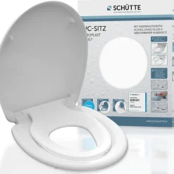 Schütte WC-Sitz FAMILY mit Absenkautomatik, Schnellverschluss und abnehmbarer Kindersitz, weiß - B-Ware sehr gut
