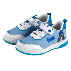 Sega Kinder Sneaker, mit Schnürsenkel und Klettverschluss (Sonic, 28) - B-Ware neuwertig