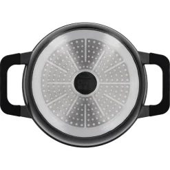 SILVERCREST® Aluguss-Kochtopf, Ø 24 cm, schwarz - B-Ware neuwertig