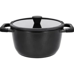 SILVERCREST® Aluguss-Kochtopf, Ø 24 cm, schwarz - B-Ware neuwertig
