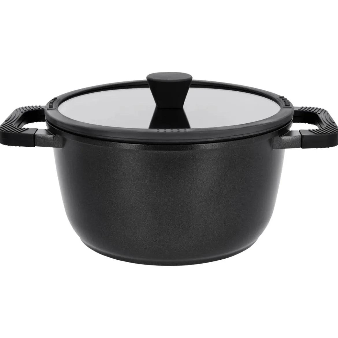 SILVERCREST® Aluguss-Kochtopf, Ø 24 cm, schwarz - B-Ware neuwertig