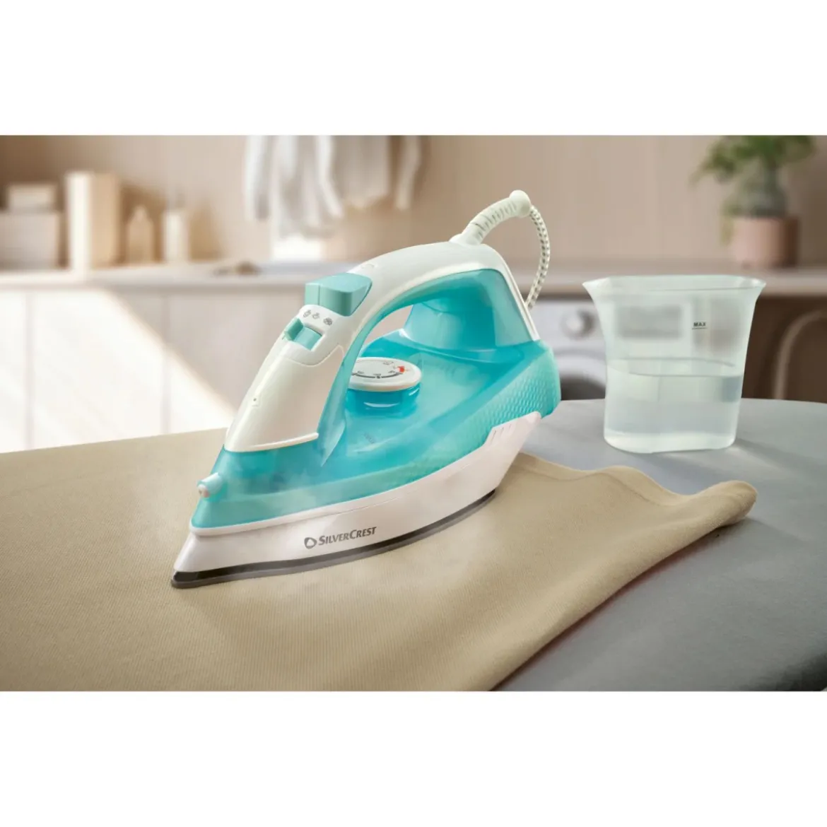 SILVERCREST® Dampfbügeleisen »SDBG 2200 A1« (weiß/türkis) - B-Ware neuwertig