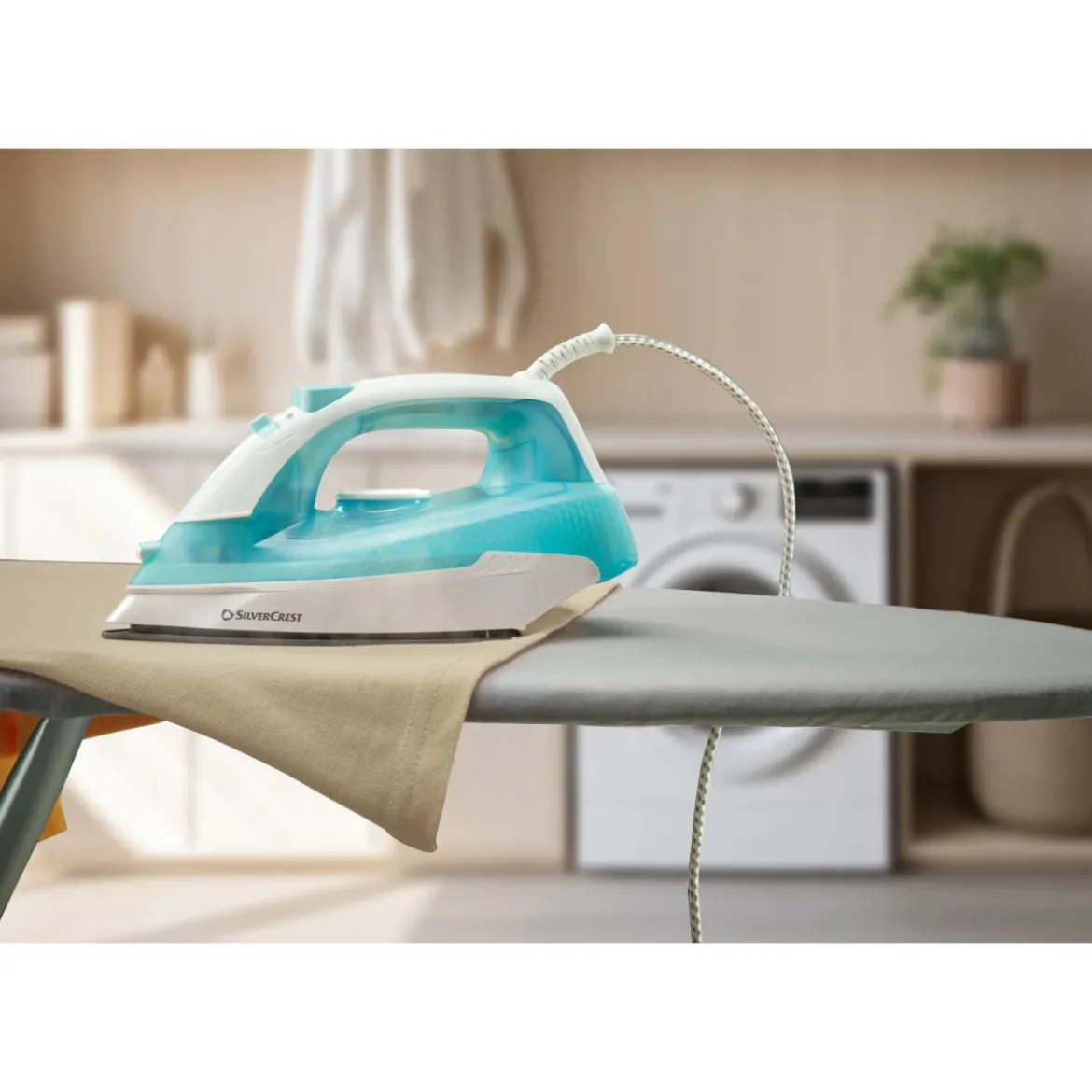 SILVERCREST® Dampfbügeleisen »SDBG 2200 A1« (weiß/türkis) - B-Ware neuwertig