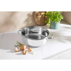 SILVERCREST® Edelstahl-Kasserolle, Ø 28 cm - B-Ware