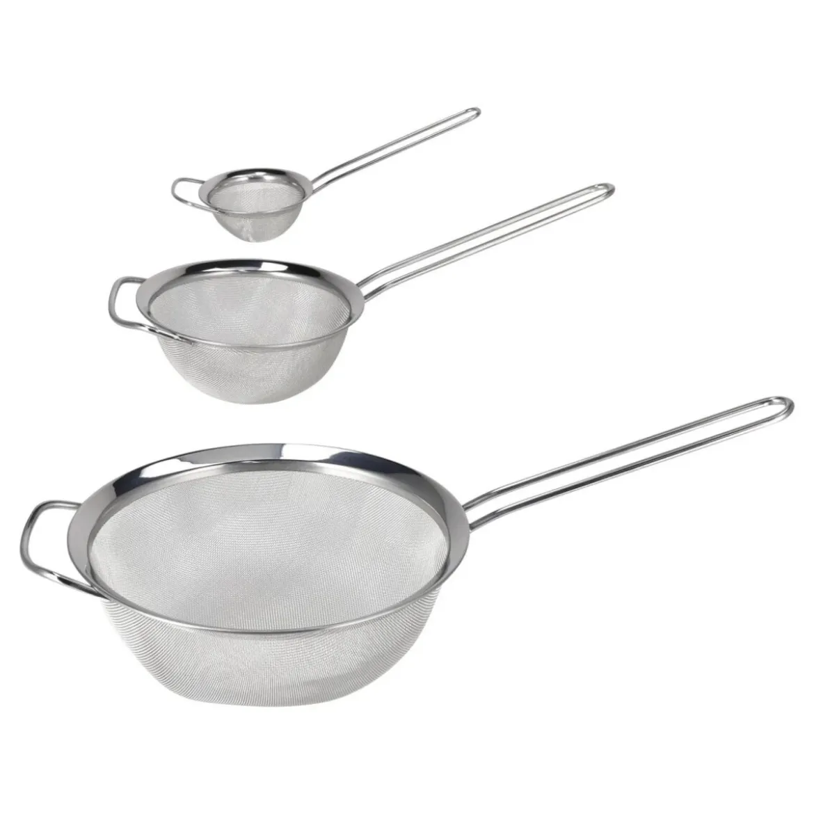 SILVERCREST® Edelstahl-Sieb-Set, 3 Stück - B-Ware neuwertig