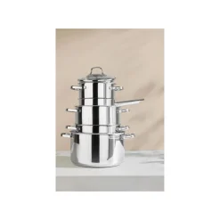 SILVERCREST® Edelstahl-Topf-Set, 10-teilig - B-Ware