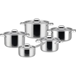 SILVERCREST® Edelstahl-Topf-Set, 10-teilig - B-Ware