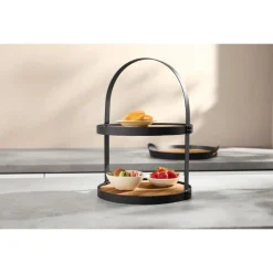 SILVERCREST® Etagere mit Akazienholz (Etagere Rund) - B-Ware sehr gut