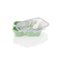 SILVERCREST® Faltbare Frischhaltedosen / Lunchbox, aus hitzebeständigem Silikon - B-Ware
