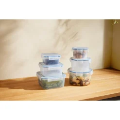 SILVERCREST® Frischhaltedosen-Set, 6-teilig (quadratisch & rund) - B-Ware sehr gut