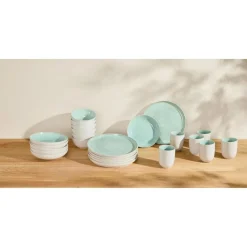SILVERCREST® Geschirrset »Porto«, 24-teilig (Grün) - B-Ware sehr gut