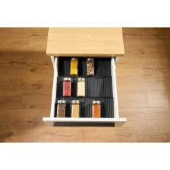 SILVERCREST® Gewürzgläser-Schubladeneinsätze / Küchenmesser-Schubladeneinsatz - B-Ware