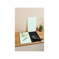 SILVERCREST® Glas-Herdabdeckplatten, 2 Stück (Milchglas) - B-Ware neuwertig