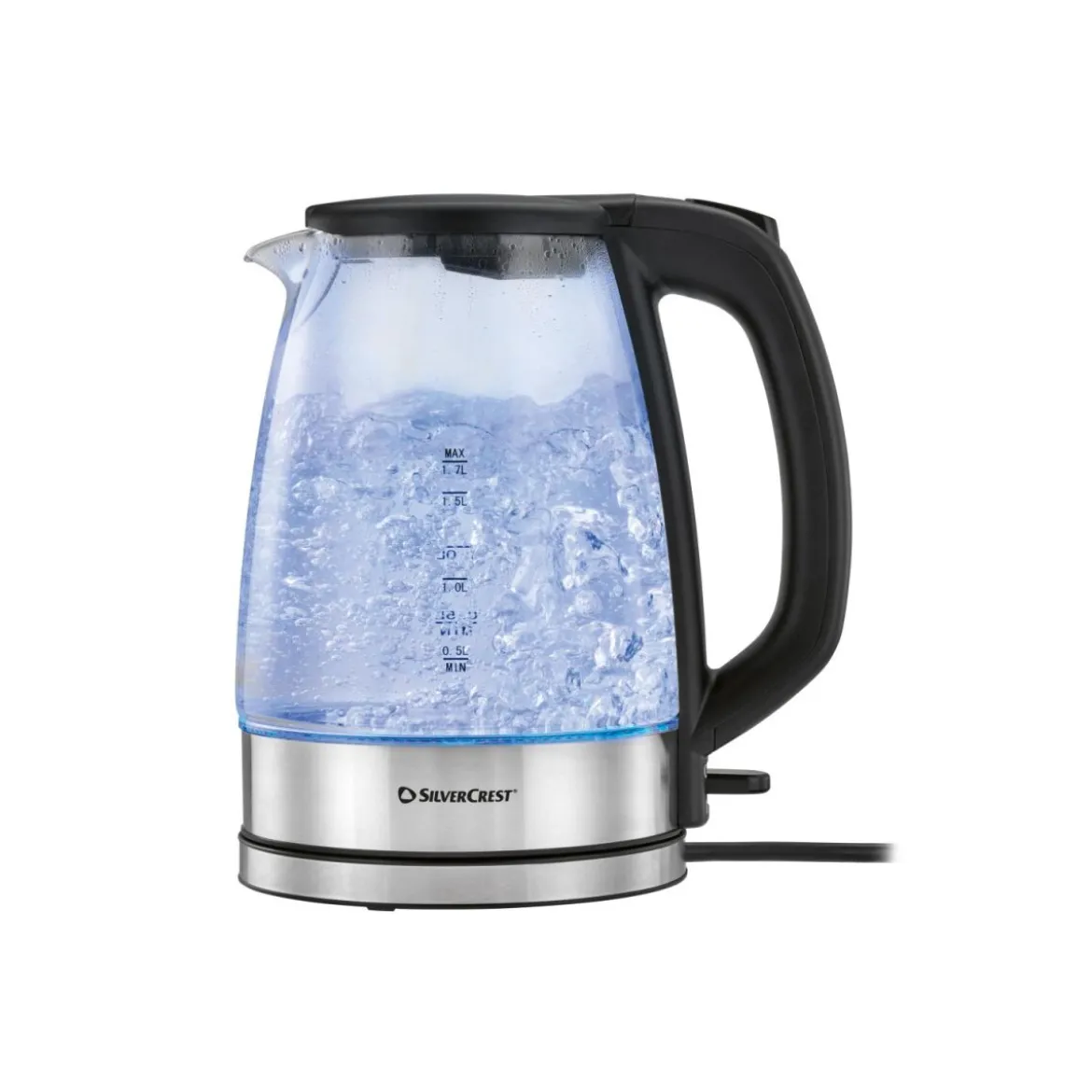 SILVERCREST Glas-Wasserkocher, 1,7 L, 3000 W - B-Ware sehr gut