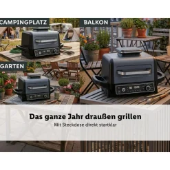SILVERCREST® Grill und Smoker, elektrisch - B-Ware neuwertig