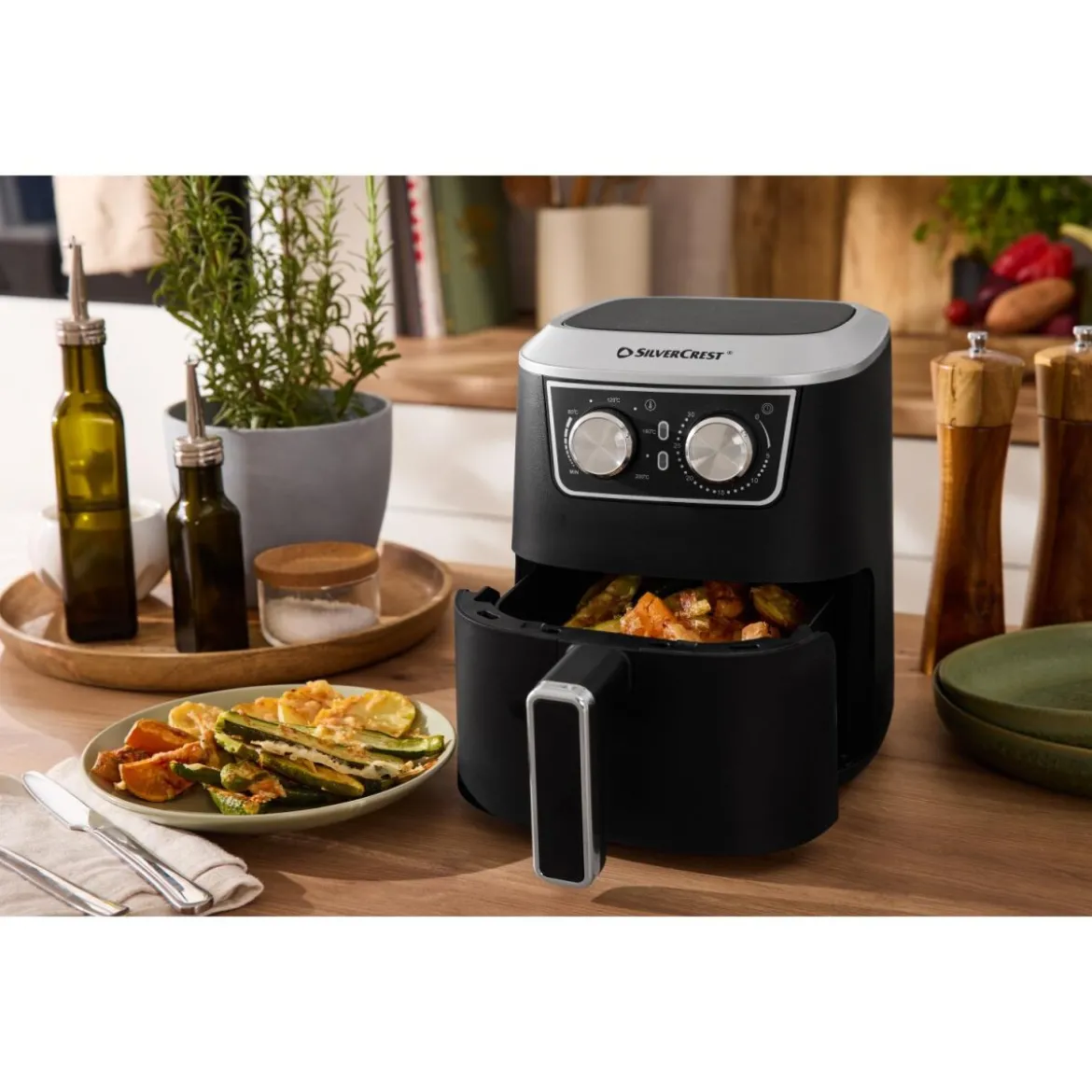 SILVERCREST® Heißluftfritteuse »SHLF 1000 E1«, 2 l - B-Ware neuwertig