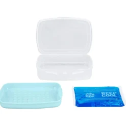 SILVERCREST® Kühl-Lunchboxen/ Kühl-Partycontainer/ Kühl-Tortenglocke (Kühl-2er Set) - B-Ware sehr gut