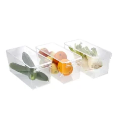 SILVERCREST® Kühlschrank Organizer mit Deckel, 3er Set - B-Ware