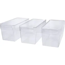 SILVERCREST® Kühlschrank Organizer mit Deckel, 3er Set - B-Ware