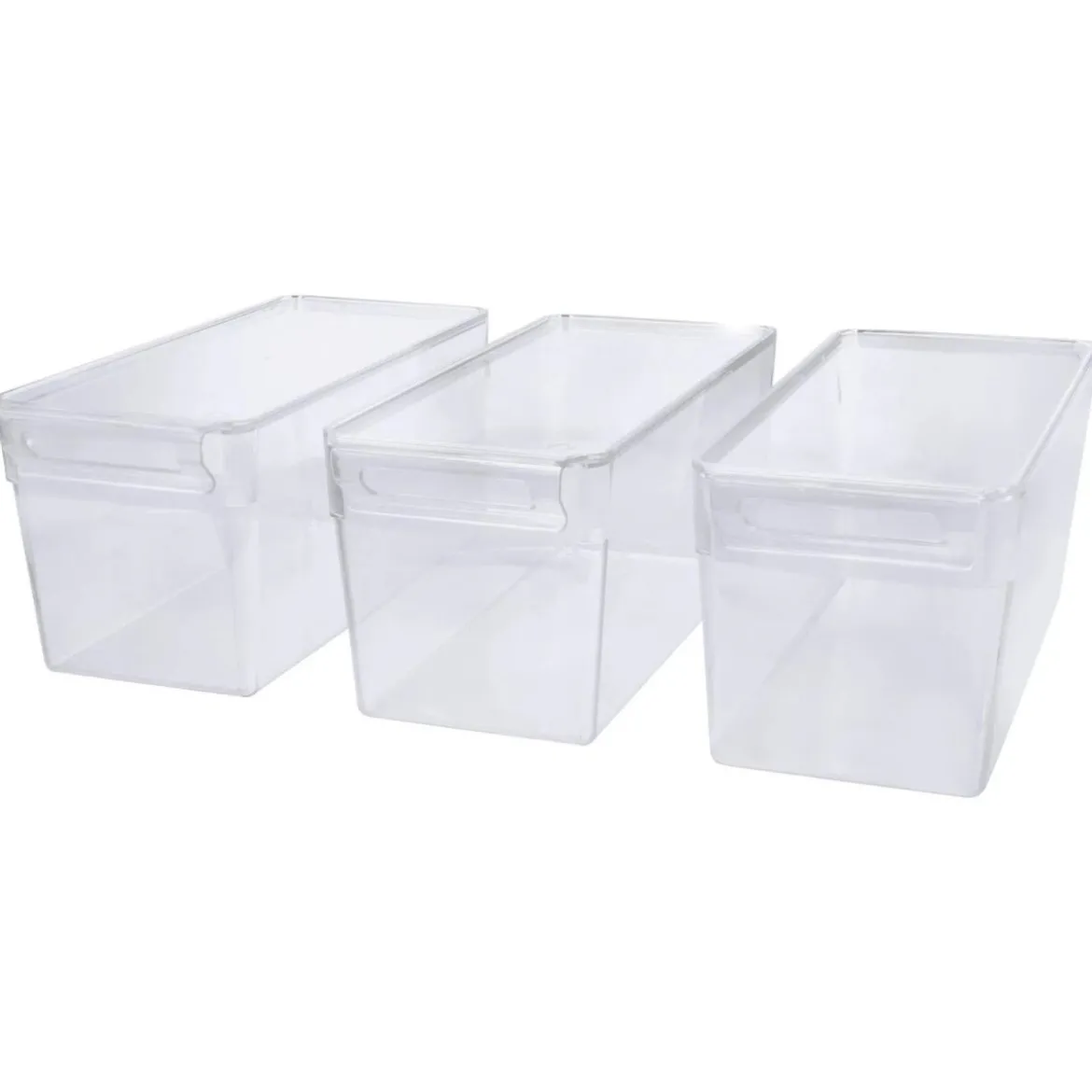 SILVERCREST® Kühlschrank Organizer mit Deckel, 3er Set - B-Ware