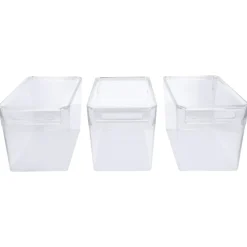 SILVERCREST® Kühlschrank Organizer mit Deckel, 3er Set - B-Ware
