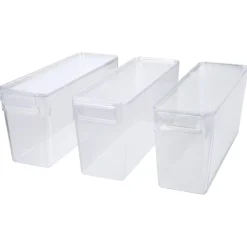 SILVERCREST® Kühlschrank-Organizer mit Deckel, 3er Set, 3,4 L - B-Ware Transportschaden Kosmetisch