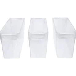 SILVERCREST® Kühlschrank-Organizer mit Deckel, 3er Set, 3,4 L - B-Ware Transportschaden Kosmetisch