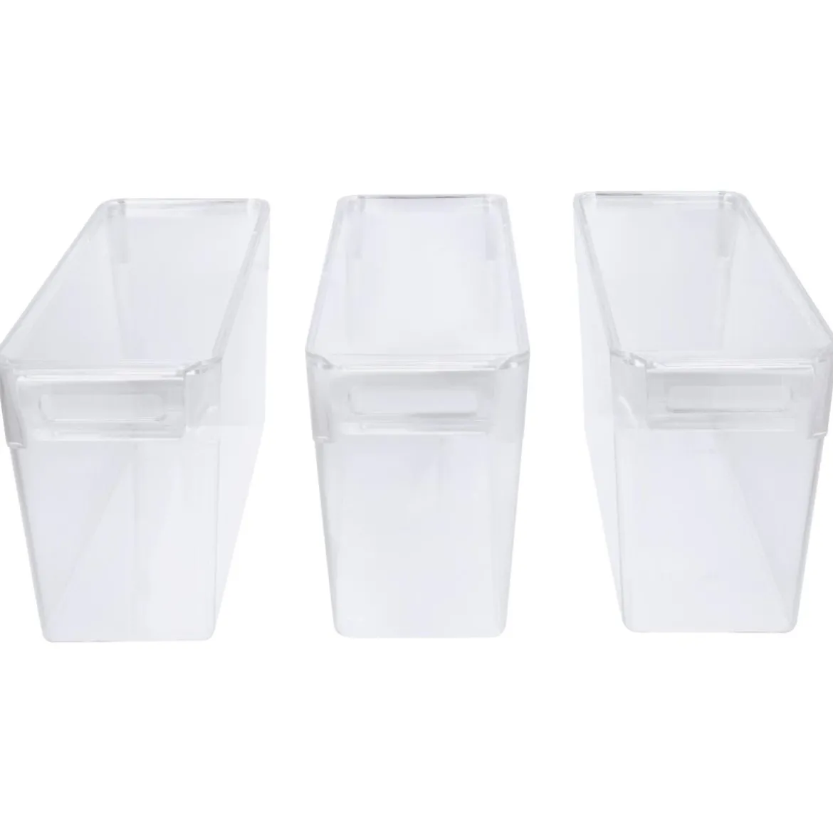 SILVERCREST® Kühlschrank-Organizer mit Deckel, 3er Set, 3,4 L - B-Ware Transportschaden Kosmetisch