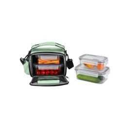 SILVERCREST® Kühltasche mit Frischhaltedosen-Set, 5-teilig - B-Ware
