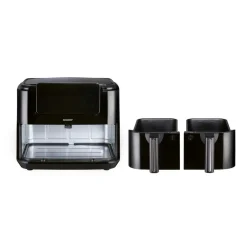 SILVERCREST® KITCHEN TOOLS Doppelzonen Heißtluftfritteuse »A1 SHLFDD 2400«, 2200–2600 W - B-Ware sehr gut
