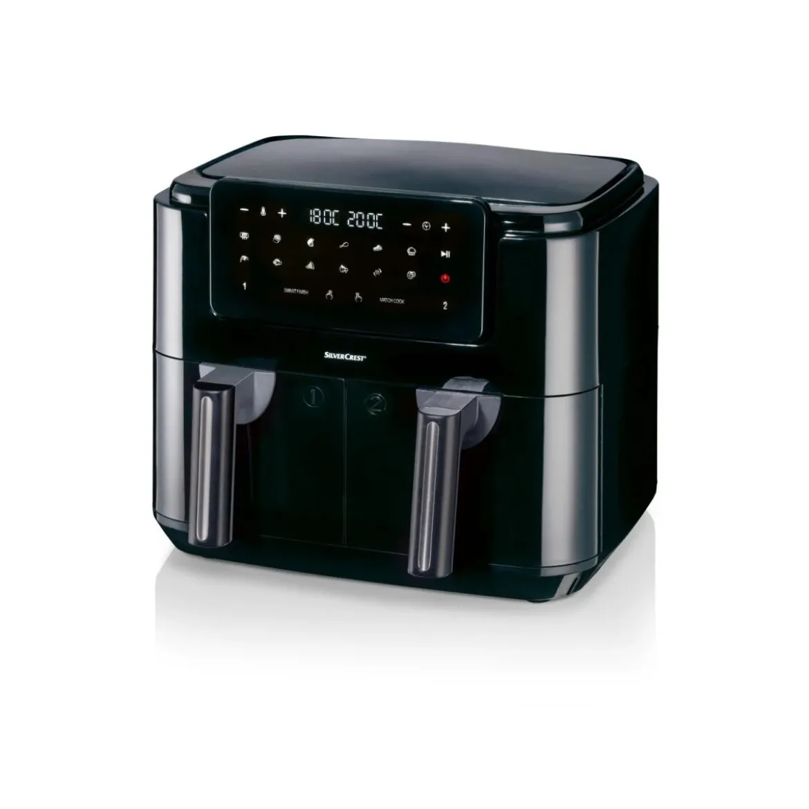 SILVERCREST® KITCHEN TOOLS Doppelzonen Heißtluftfritteuse »A1 SHLFDD 2400«, 2200–2600 W - B-Ware sehr gut