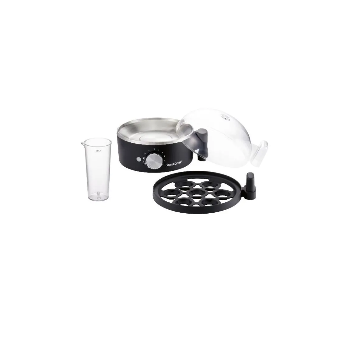 SILVERCREST® KITCHEN TOOLS Eierkocher SEK 450 A1, schwarz - B-Ware sehr gut