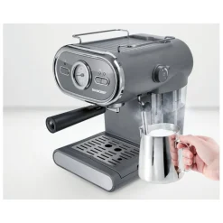 SILVERCREST® KITCHEN TOOLS Espressomaschine/Siebträger Pastell anthrazit SEM 1100 D3 - B-Ware gut