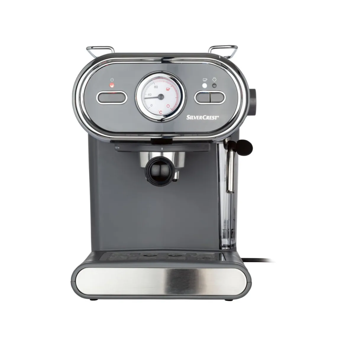 SILVERCREST® KITCHEN TOOLS Espressomaschine/Siebträger Pastell anthrazit SEM 1100 D3 - B-Ware gut