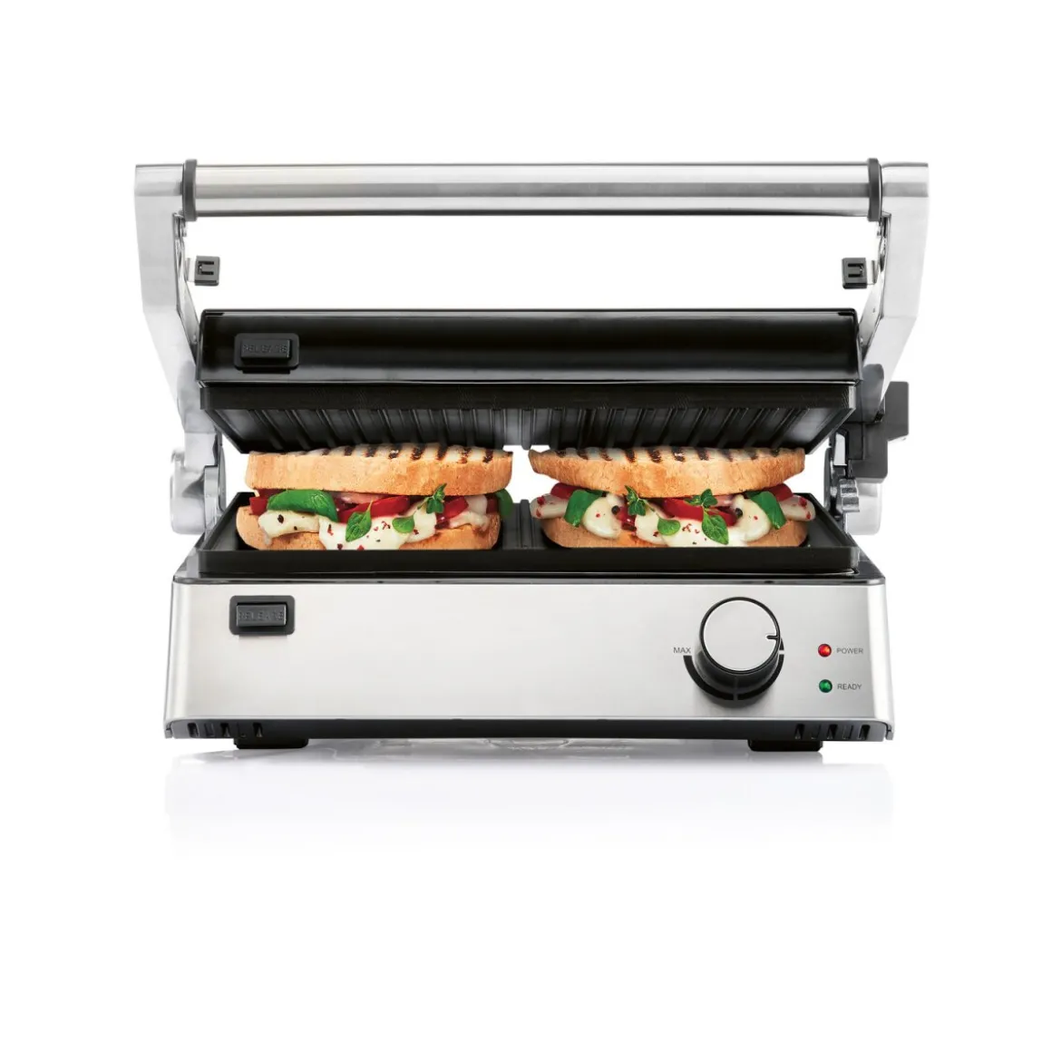 SILVERCREST® KITCHEN TOOLS Kontaktgrill SKGE 2000 D3, 180° aufklappbar - B-Ware