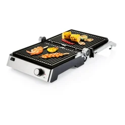 SILVERCREST® KITCHEN TOOLS Kontaktgrill SKGE 2000 D3, 180° aufklappbar - B-Ware
