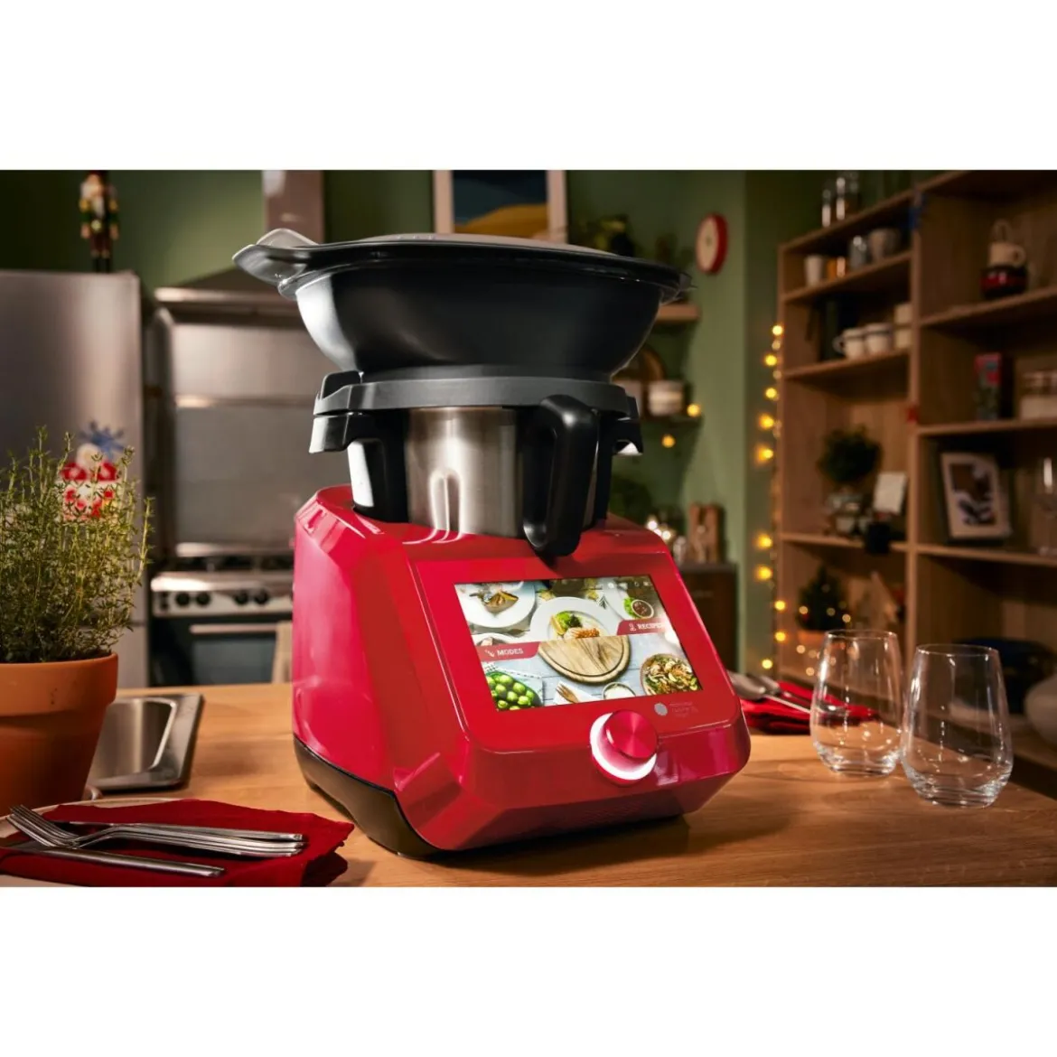 SILVERCREST® KITCHEN TOOLS Monsieur Cuisine smart SKMS 1200 B2, rot - B-Ware neuwertig