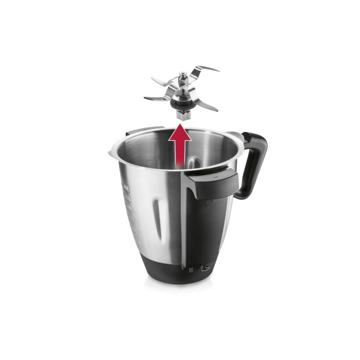 SILVERCREST® KITCHEN TOOLS Monsieur Cuisine smart SKMS 1200 B2, rot - B-Ware neuwertig