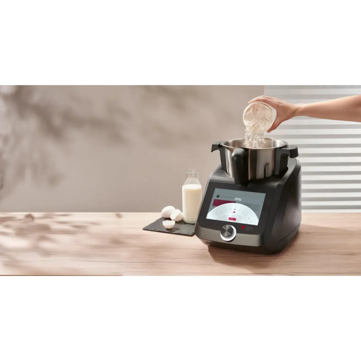 SILVERCREST® KITCHEN TOOLS Monsieur Cuisine smart SKMS 1200 C1, anthrazit - B-Ware