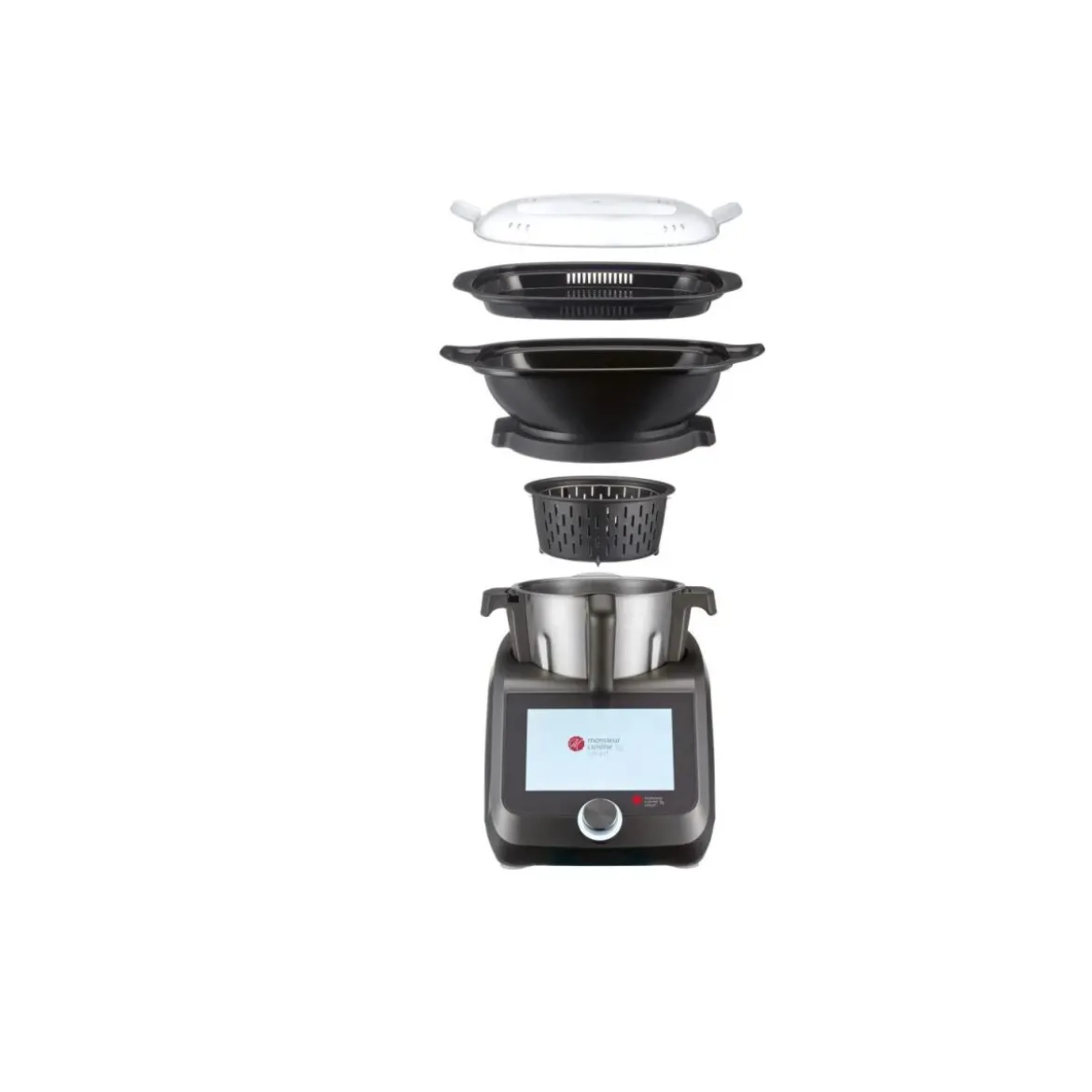 SILVERCREST® KITCHEN TOOLS Monsieur Cuisine smart SKMS 1200 C1, anthrazit - B-Ware