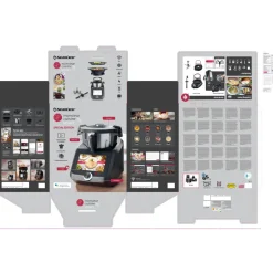 SILVERCREST® KITCHEN TOOLS Monsieur Cuisine smart SKMS 1200 C1, anthrazit - B-Ware