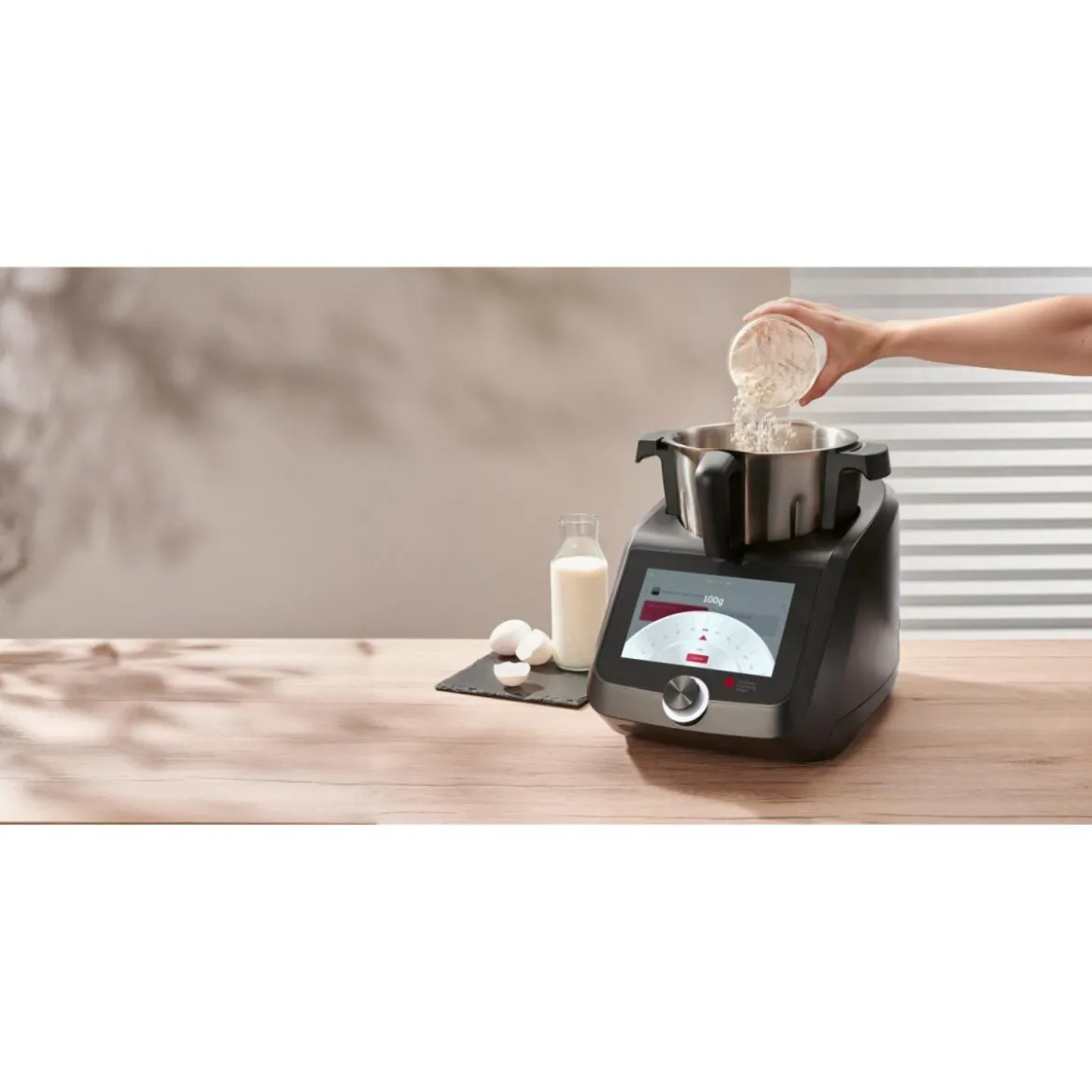 SILVERCREST® KITCHEN TOOLS Monsieur Cuisine smart SKMS 1200 C1, anthrazit - B-Ware