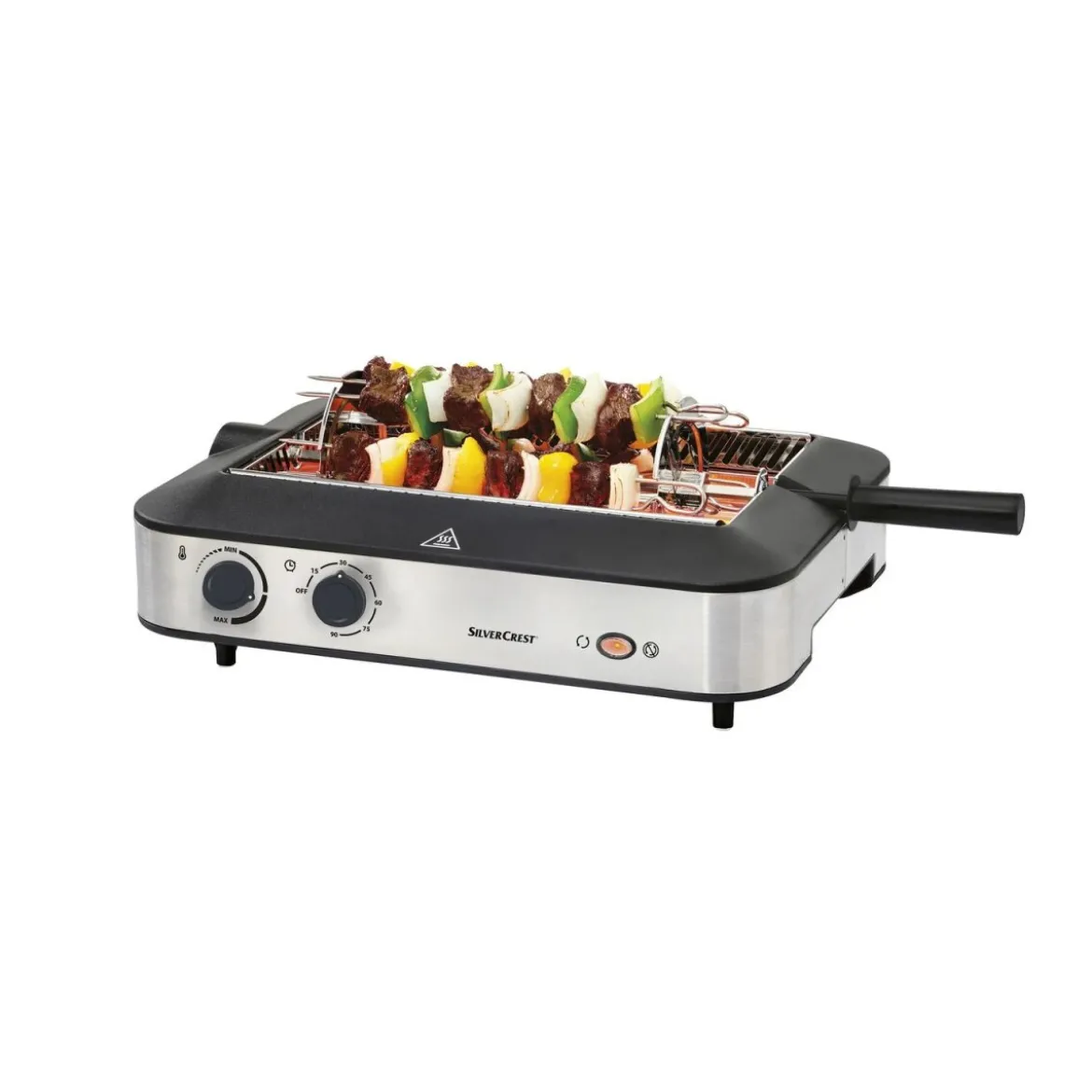 SILVERCREST® KITCHEN TOOLS Multifunktionsgrill SMEG 1600 A1, mit Kebabfunktion - B-Ware neuwertig