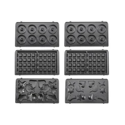 SILVERCREST® KITCHEN TOOLS Waffeleisen »SWEW 750 D4«, mit Wechselplatten - B-Ware