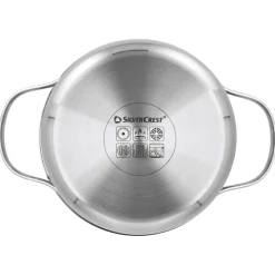 SILVERCREST® Premium-Edelstahltopf, Ø 16 cm - B-Ware neuwertig